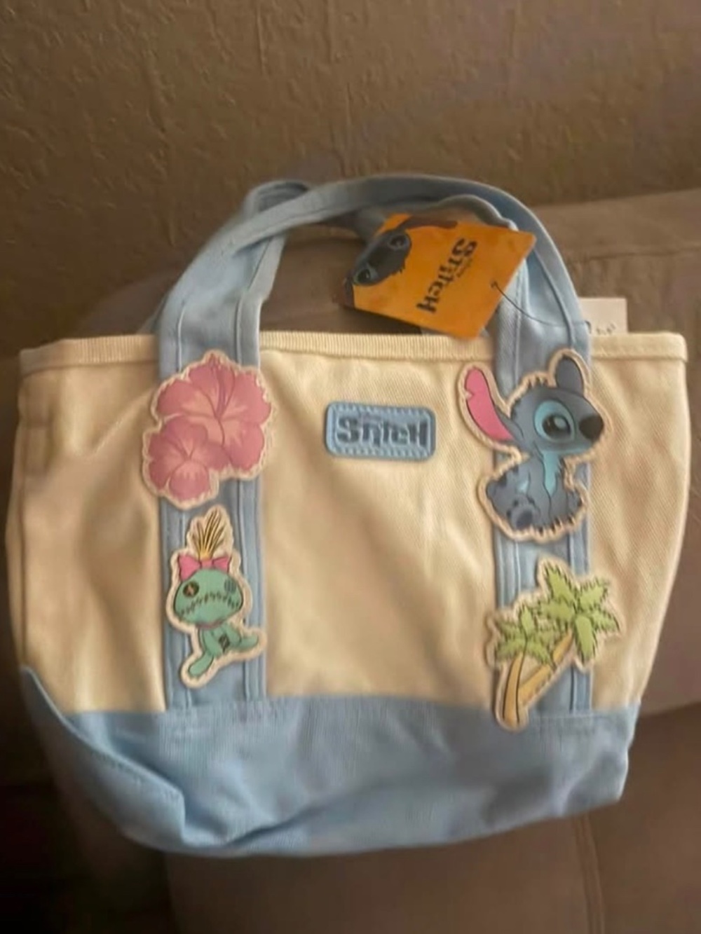 Disney stich tote bag